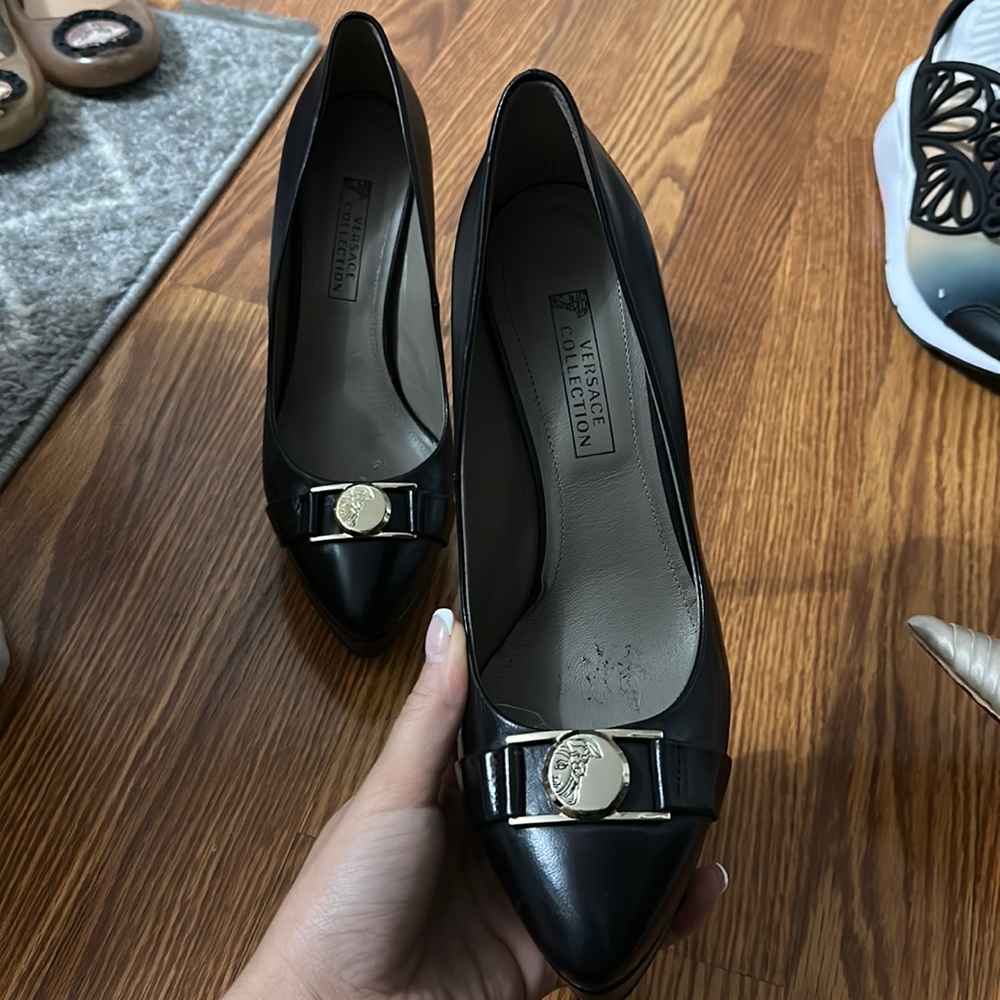 Versace Medusa head heels